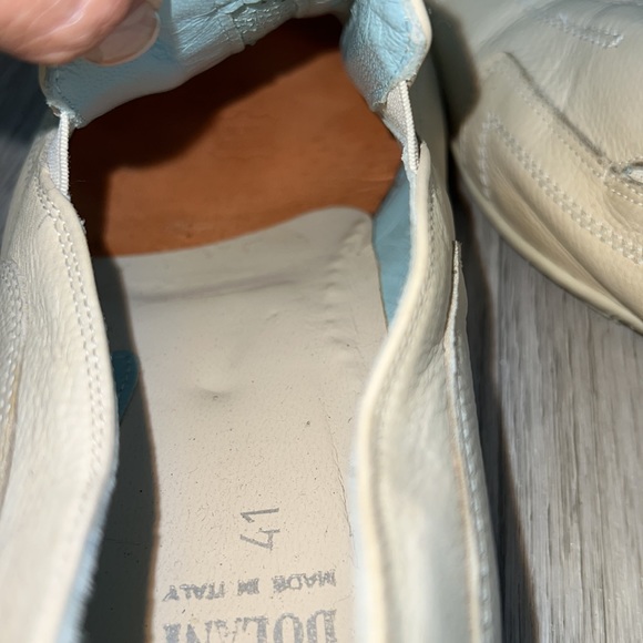 ERNESTO DOLLANI 6133 BEIGE LEATHER SLIP ON LOAFERS - Picture 10 of 15